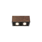Nowodvorski Lampa downlights natynkowa BOX ANTIQUE ES111 15W only LED 50/60Hz - Sklejka - Ciemne drewno 7650