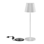 2W Lampka nocna LED zasilana bateryjnie / Ściemnianie przez dotyk / Barwa: 3000K / Obudowa: Biała