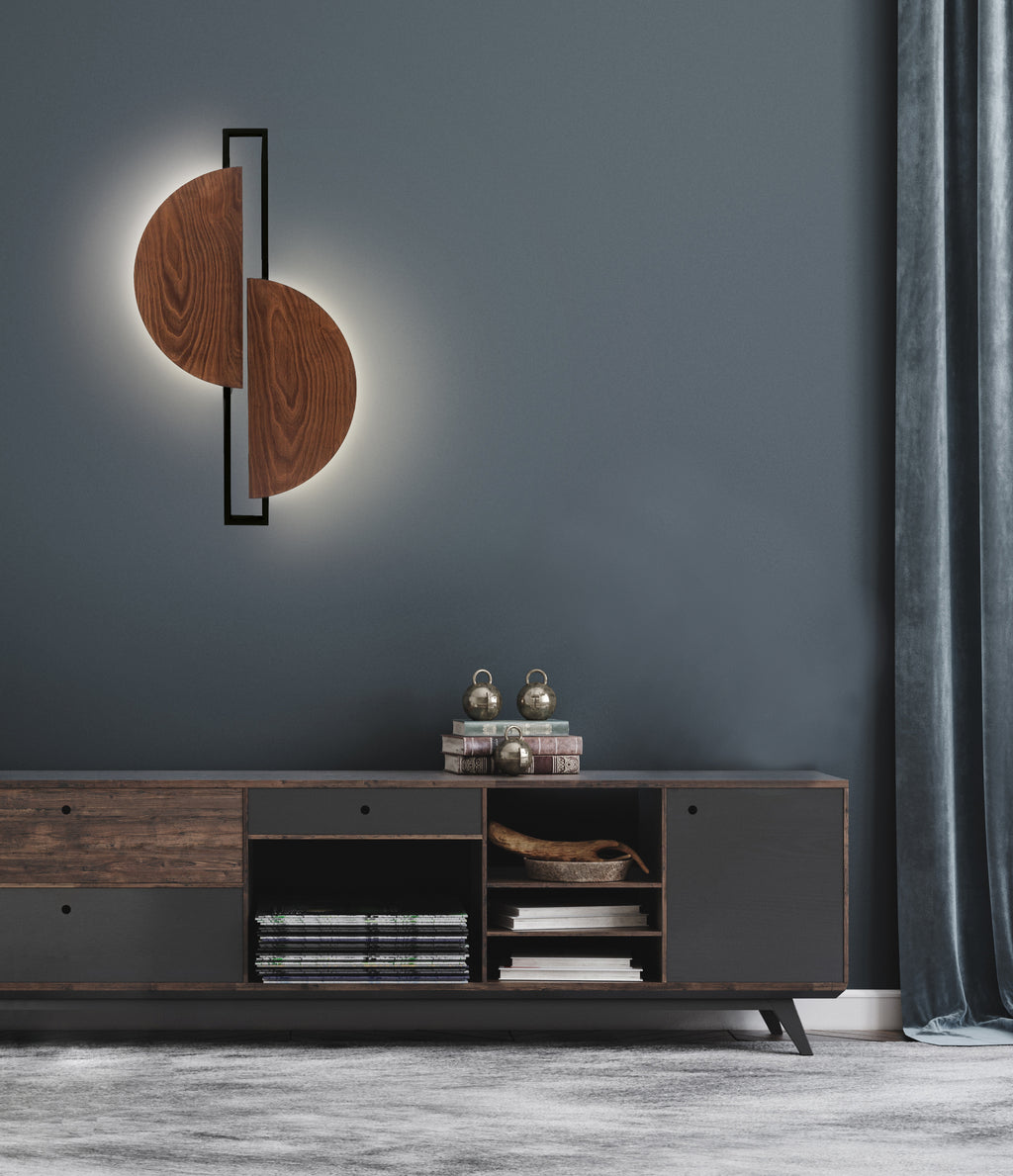 Nowodvorski Kinkiet SUNRISE LED 14W 50/60Hz - Sklejka - Ciemne drewno 7652
