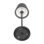 2W Lampka nocna LED zasilana bateryjnie / Ściemnianie przez dotyk / Barwa: 3000K / Obudowa: Szara