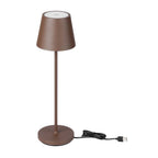 2W Lampka nocna LED zasilana bateryjnie / Ściemnianie przez dotyk / Barwa: 3000K / Obudowa: Brązowy
