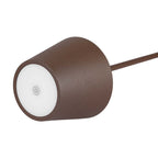 2W Lampka nocna LED zasilana bateryjnie / Ściemnianie przez dotyk / Barwa: 3000K / Obudowa: Brązowy