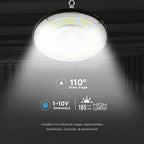 100W Oprawa Highbay LED ( Zasilacz MEANWELL ) / Ściemniana /Barwa:4000K/ Obudowa: Czarna / Skuteczność 200lm/W