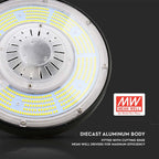 100W Oprawa Highbay LED ( Zasilacz MEANWELL ) / Ściemniana /Barwa:4000K/ Obudowa: Czarna / Skuteczność 200lm/W