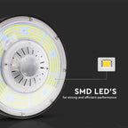 200W Oprawa Highbay LED ( Zasilacz MEANWELL ) / Ściemniana /Barwa:4000K/ Obudowa: Czarna / Skuteczność 200lm/W