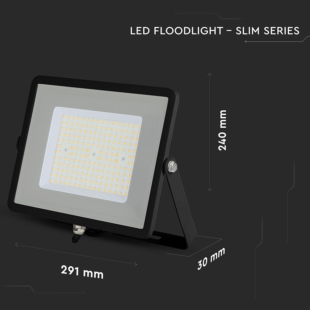 100W Naświetlacz LED SMD / Chip SAMSUNG / Barwa:6400K / Obudowa: Czarna / Wydajność: 120lm/w