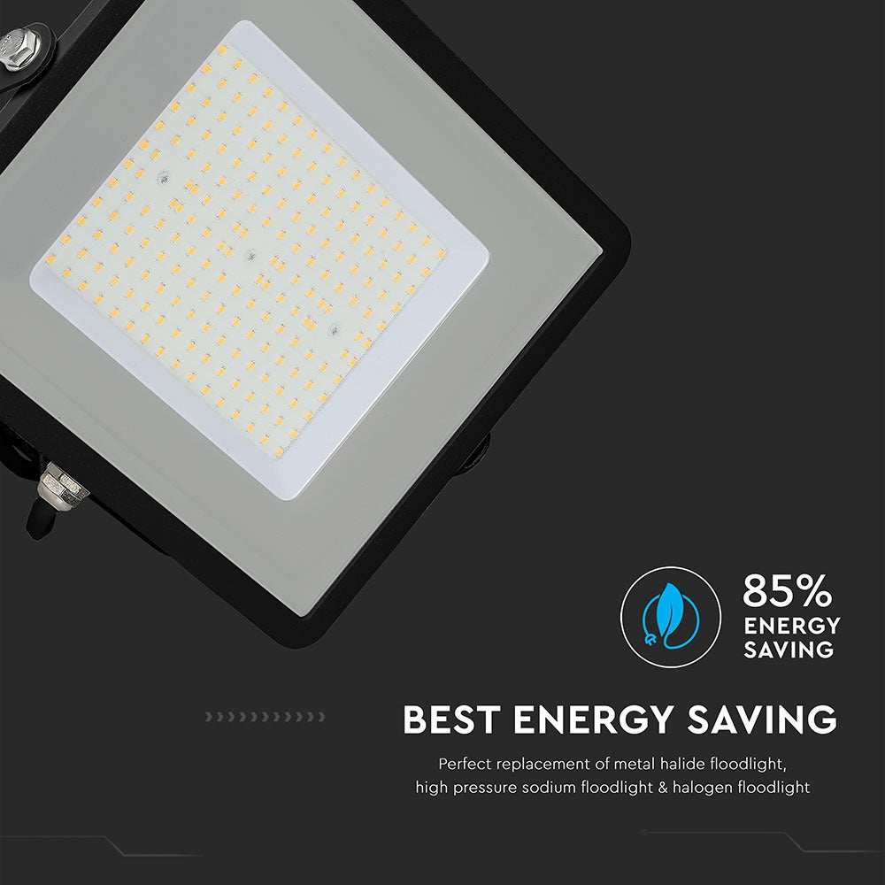 100W Naświetlacz LED SMD / Chip SAMSUNG / Barwa:4000K / Obudowa: Czarna / Wydajność: 120lm/w