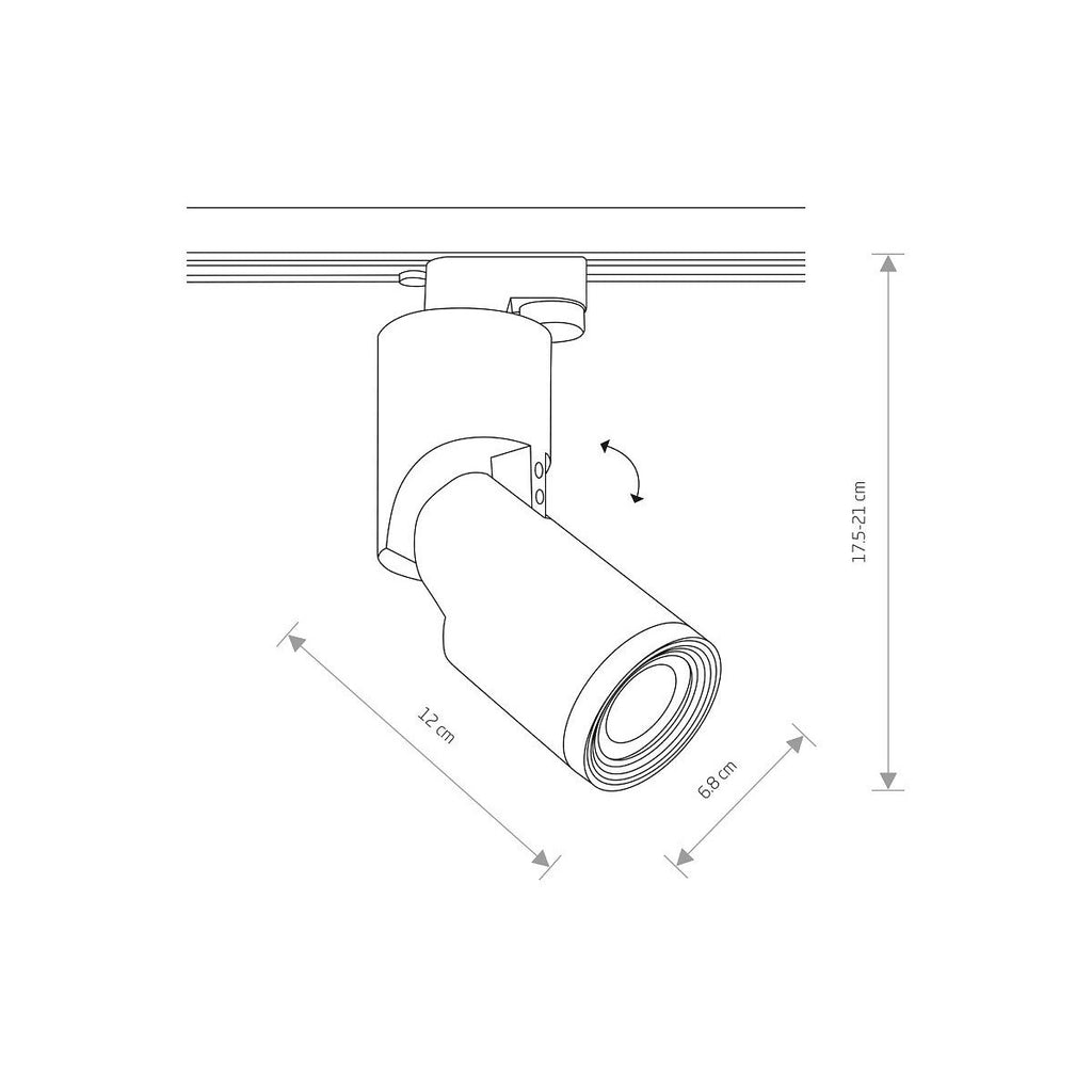 Nowodvorski System szynowy PROFILE MIKE 1-obwodowy Profile Lampa 15W only LED - Aluminium lakierowane - Czarny 7661