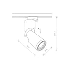 Nowodvorski System szynowy PROFILE MIKE 1-obwodowy Profile Lampa 15W only LED - Aluminium lakierowane - Czarny 7661