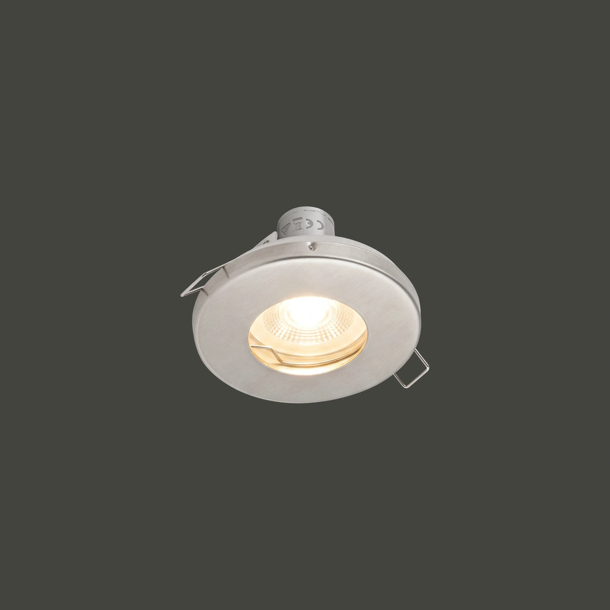 Nowodvorski Lampa downlights podtynkowa JULIET 15W only LED 50/60Hz - Stal - Srebrny 7663 - lampa włączona