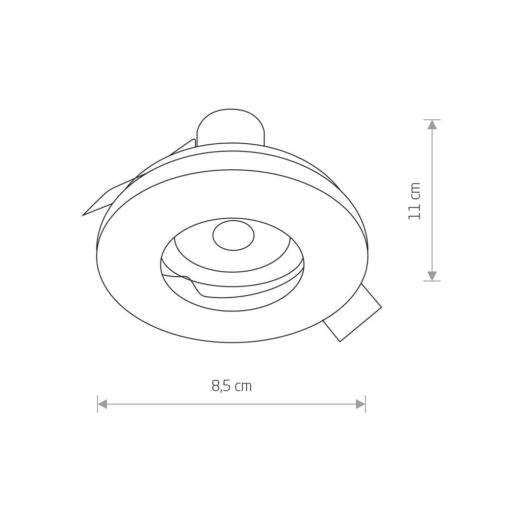 Nowodvorski Lampa downlights podtynkowa JULIET 15W only LED 50/60Hz - Stal - Srebrny 7663