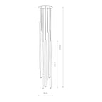 Nowodvorski Lampa wisząca LASER 1000 10W only LED 50/60Hz - Stal lakierowana - Czarny 7667