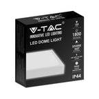 30W Plafon LED z mikrofalowym czujnikiem ruchu / Średnica: 420mm / Barwa:4000K / Klosz: Kwadratowy mleczny biała ramka / IP44