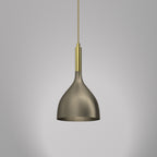 żyrandol Noak titanium-bronze/shiny gold 1xE27