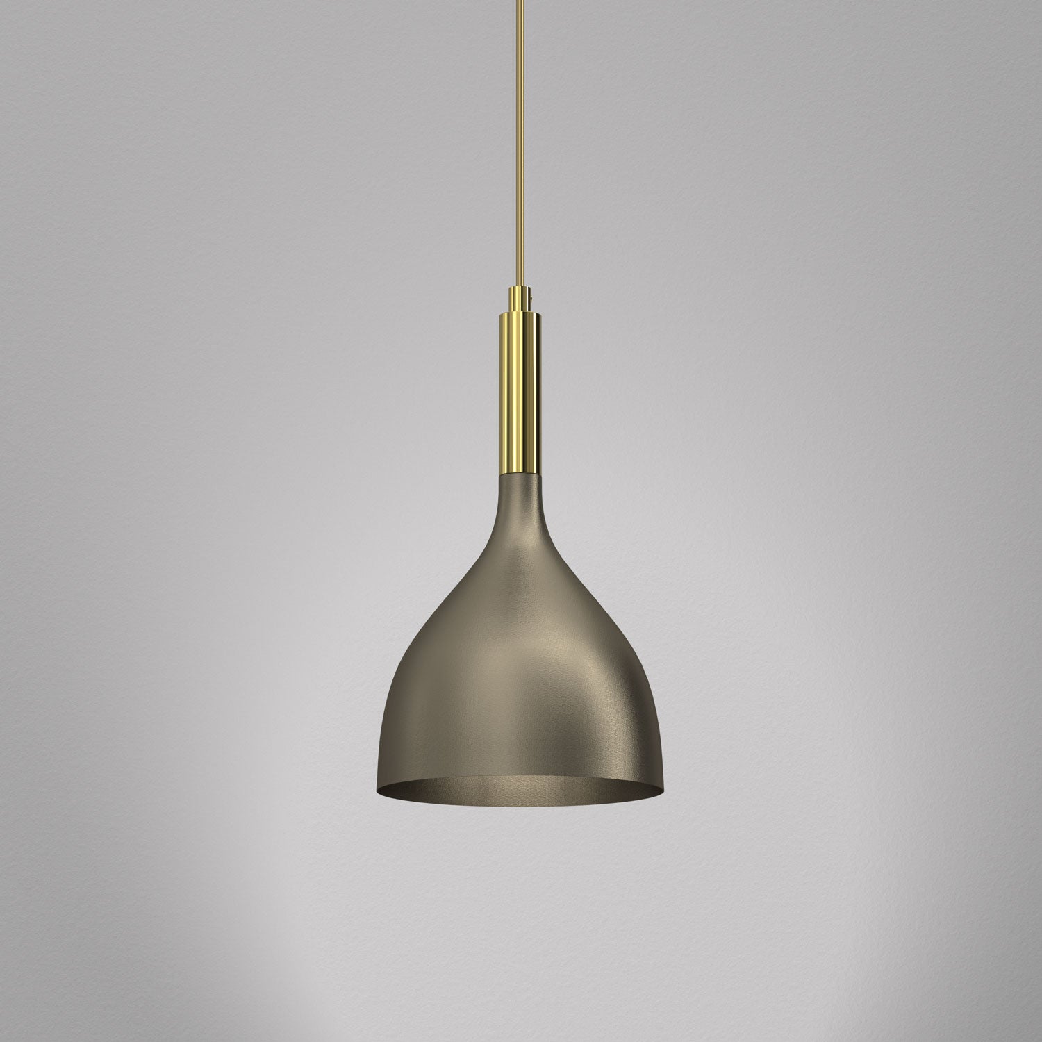 żyrandol Noak titanium-bronze/shiny gold 1xE27