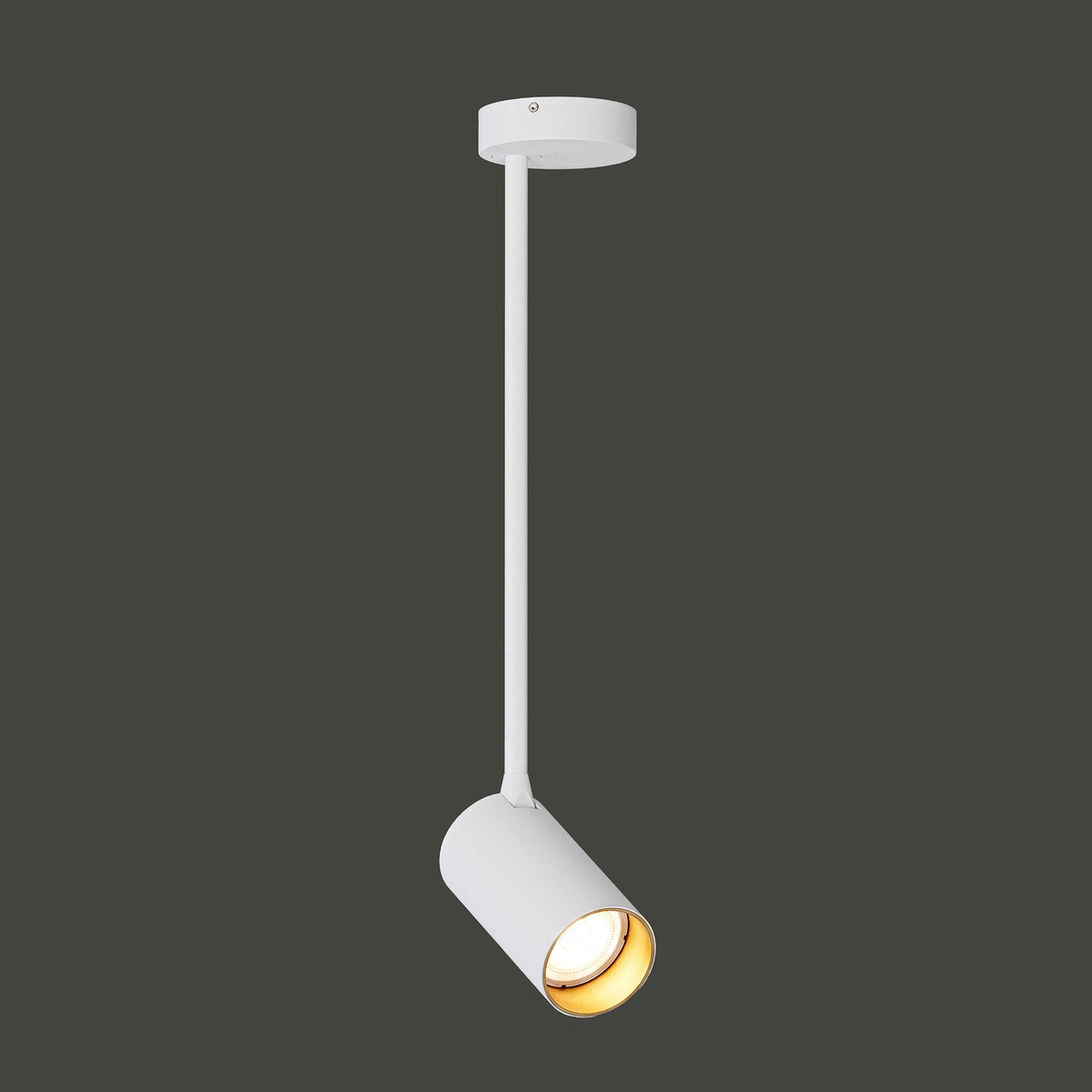Nowodvorski Reflektorek / Spot MONO LONG M 10W only LED 50/60Hz - Stal lakierowana - Biały I 7671 - lampa włączona