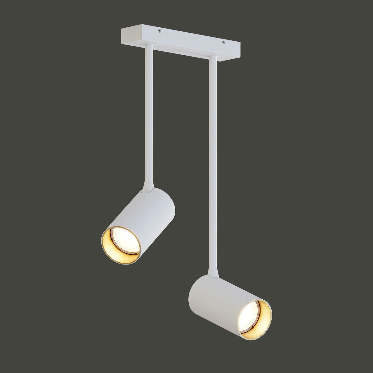 Nowodvorski Reflektorek / Spot MONO LONG 10W only LED 50/60Hz - Stal lakierowana - Biały I 7672 - lampa włączona