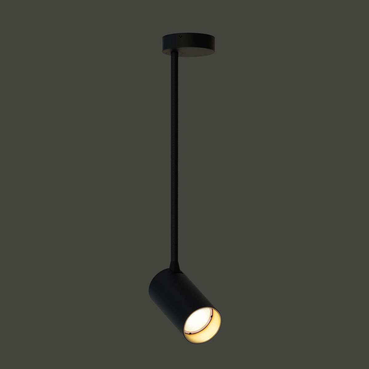 Nowodvorski Reflektorek / Spot MONO LONG M 10W only LED 50/60Hz - Stal lakierowana - Czarny I 7674 - lampa włączona