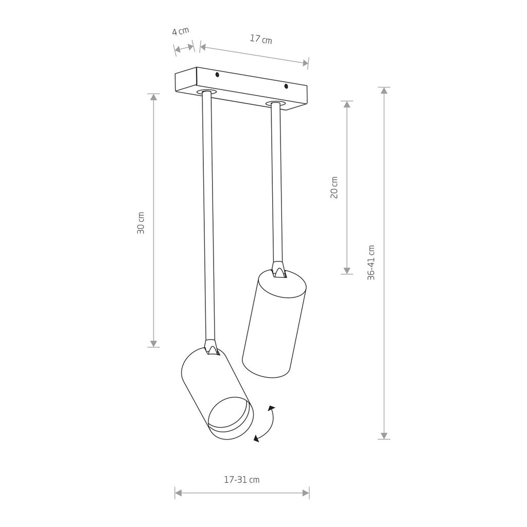 Nowodvorski Reflektorek / Spot MONO LONG 10W only LED 50/60Hz - Stal lakierowana - Czarny I 7675