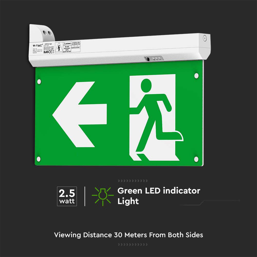 2.5W Oprawa Awaryjna LED 4w1 przycisk TEST Sterowanie RF / Barwa:6000K