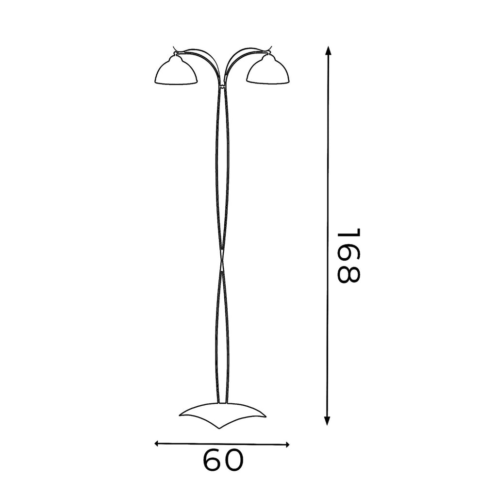 lampa podł. Korfu 2xE27