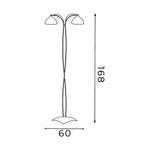 lampa podł. Korfu 2xE27