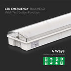 3W Oprawa Awaryjna LED przycisk TEST / Barwa:6400K