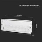 3W Oprawa Awaryjna LED przycisk TEST Sterowanie RF / Barwa:6400K
