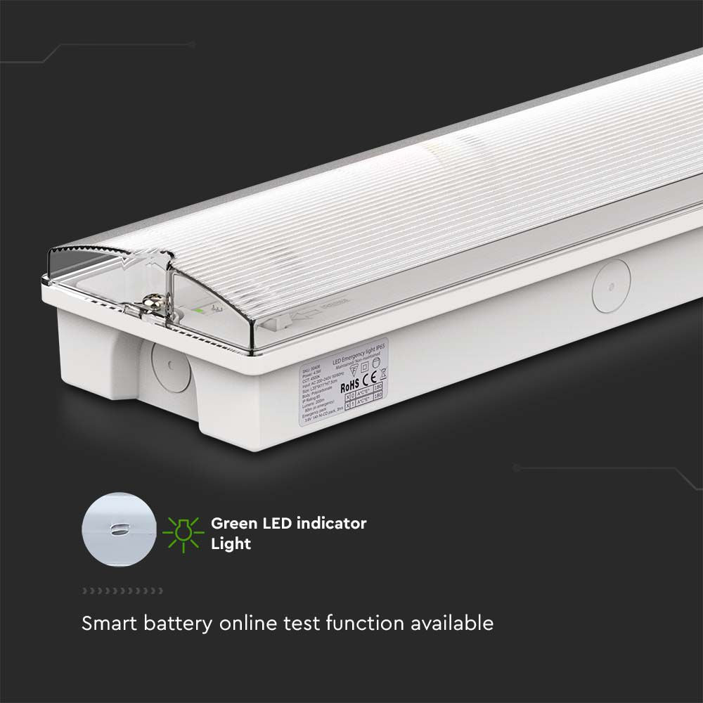3W Oprawa Awaryjna LED przycisk TEST Sterowanie RF / Barwa:6400K
