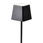 2W Lampka nocna LED zasilana bateryjnie / Ściemnianie przez dotyk / Barwa: 3000K / Obudowa: Czarna