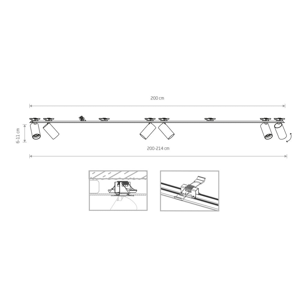 Nowodvorski Reflektorek / Spot MONO SURFACE 10W only LED 50/60Hz - Stal lakierowana - Czarny IX 7693