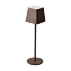 2W Lampka nocna LED zasilana bateryjnie / Ściemnianie przez dotyk / Barwa: 3000K / Obudowa: Brązowy