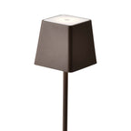 2W Lampka nocna LED zasilana bateryjnie / Ściemnianie przez dotyk / Barwa: 3000K / Obudowa: Brązowy