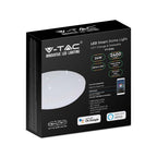 24W Plafon LED WIFI / Klosz: efekt gwiazdki / Barwa: RGB, 3w1 / Kompatybilna z Amazon Alexa i Google Home