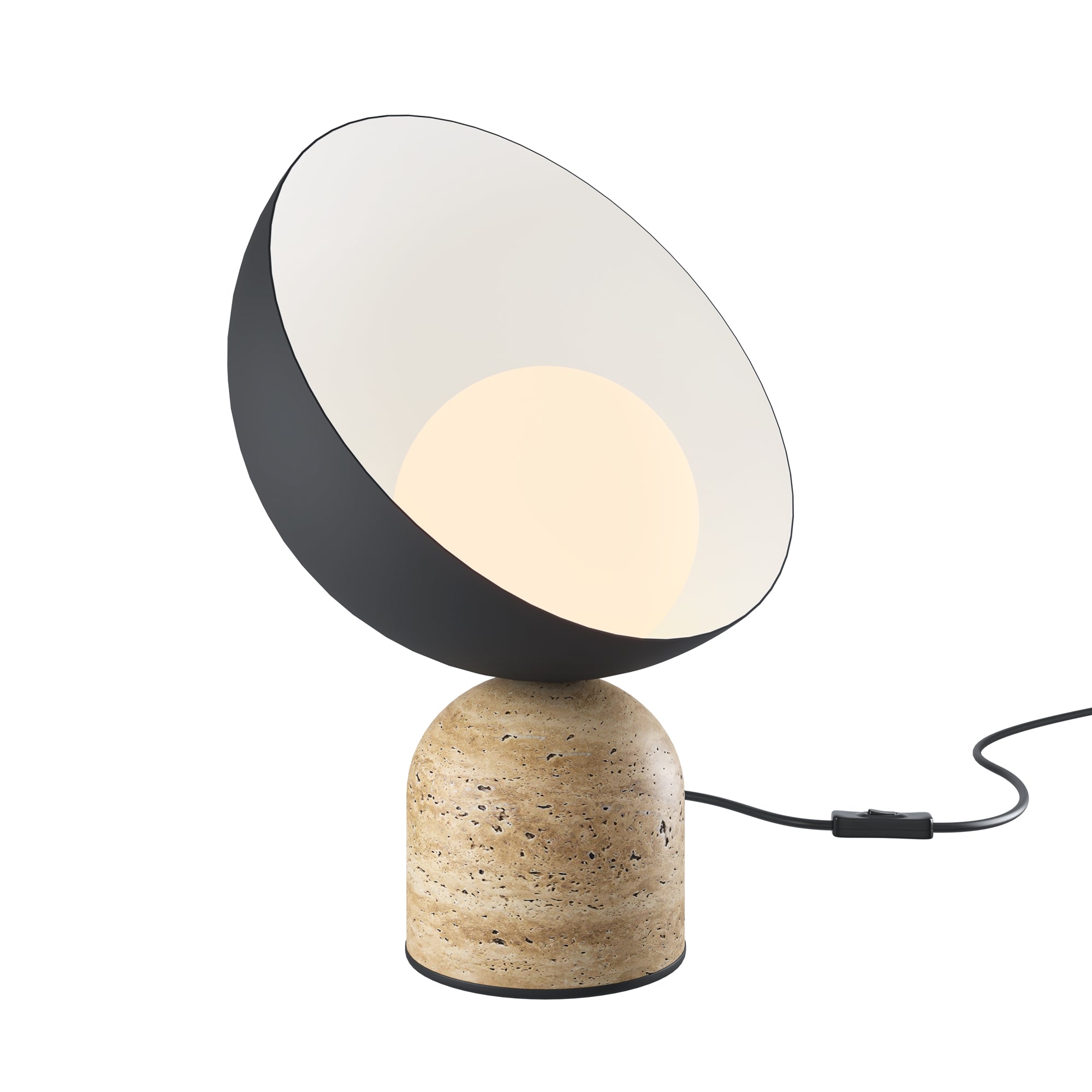 Maytoni Lampa stołowa TAVO - Kamień - Czarny MOD453TL-01B