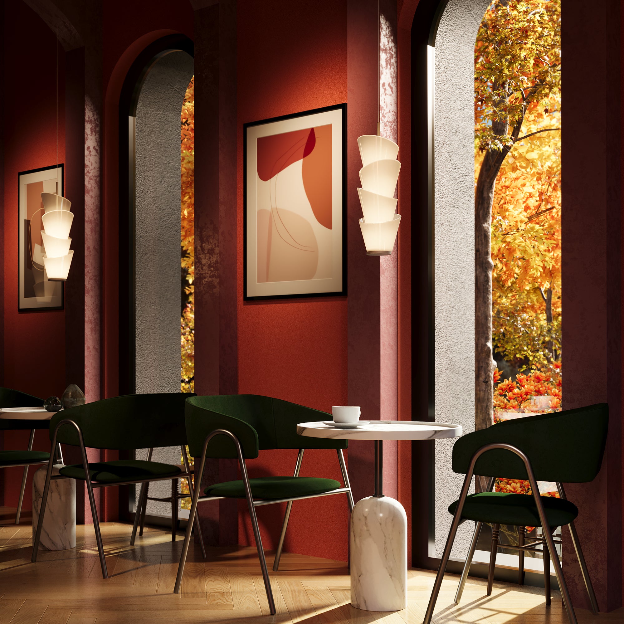 Maytoni Lampa wisząca Seoul - Metal - Biały MOD374PL-L28W3K
