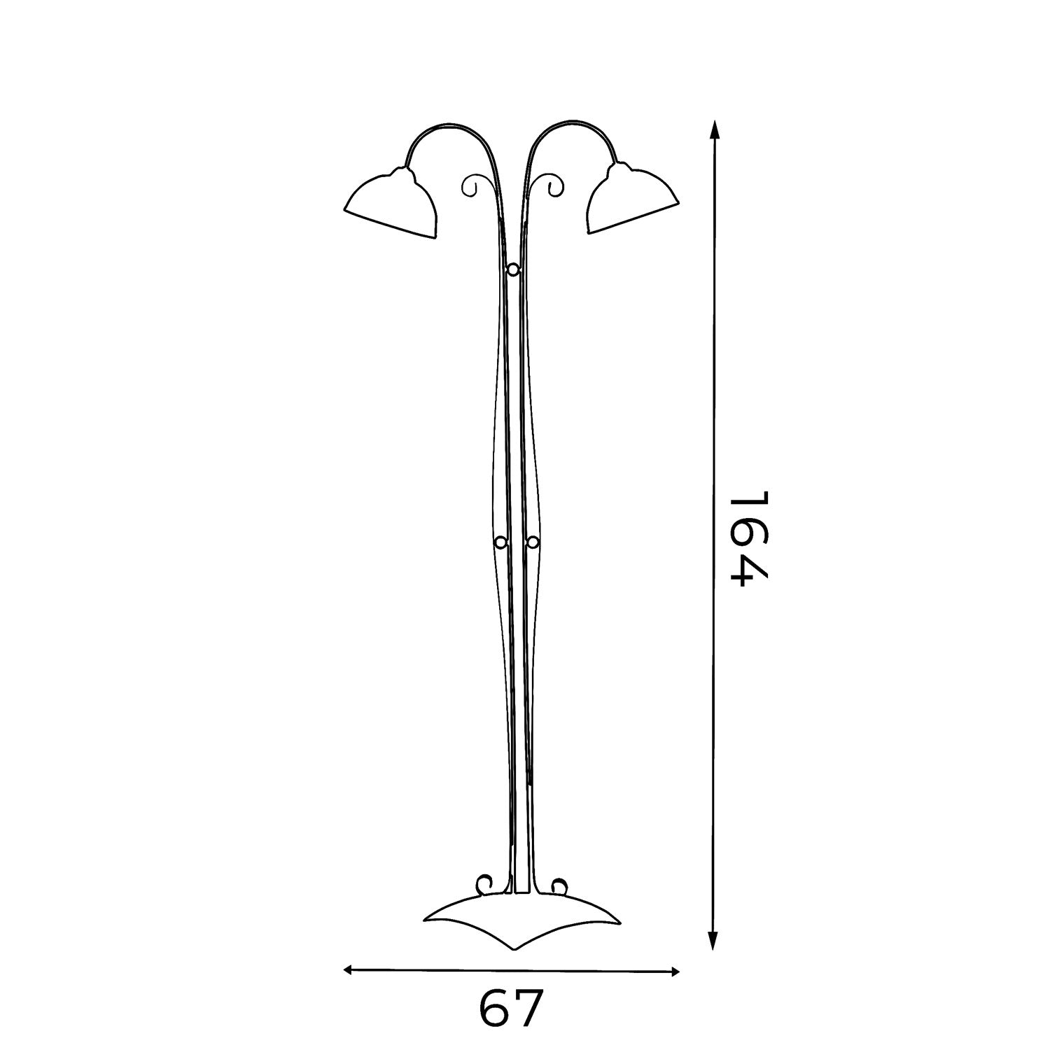 lampa podł. Antica 2xE27