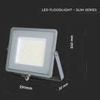 100W Naświetlacz LED SMD / Chip SAMSUNG / Barwa:4000K / Obudowa: Szara / Wydajność: 120lm/w