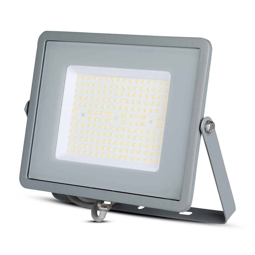 100W Naświetlacz LED SMD / Chip SAMSUNG / Barwa:6400K / Obudowa: Szara / Wydajność: 120lm/w