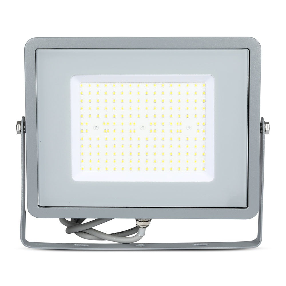100W Naświetlacz LED SMD / Chip SAMSUNG / Barwa:6400K / Obudowa: Szara / Wydajność: 120lm/w