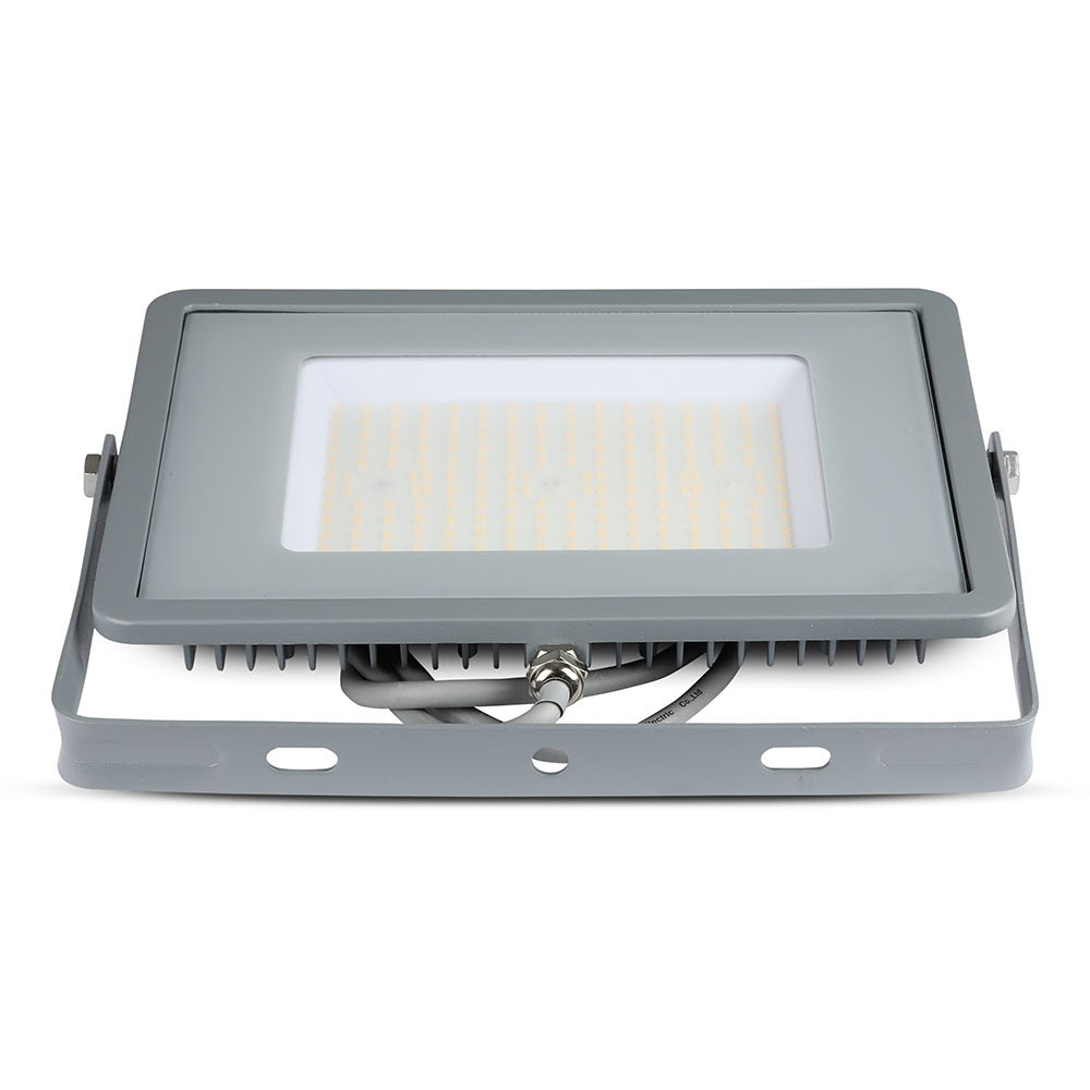 100W Naświetlacz LED SMD / Chip SAMSUNG / Barwa:6400K / Obudowa: Szara / Wydajność: 120lm/w