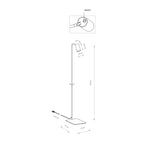 Nowodvorski Lampa podłogowa MONO 10W only LED 50/60Hz - Stal lakierowana - Czarny I 7707