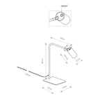 Nowodvorski Lampa stołowa MONO 10W only LED 50/60Hz - Stal lakierowana - Biały II 7713