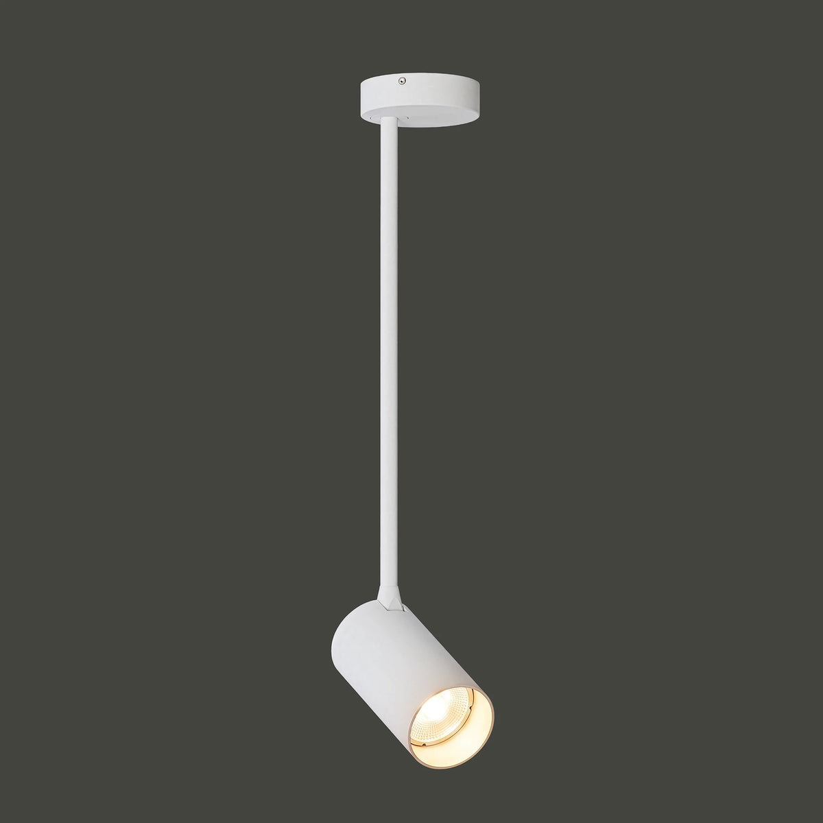 Nowodvorski Reflektorek / Spot MONO LONG M 10W only LED 50/60Hz - Stal lakierowana - Biały II 7725 - lampa włączona