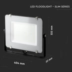 150W Naświetlacz LED SMD / Chip SAMSUNG / Barwa:6400K / Obudowa: Czarna / Wydajność: 120lm/w