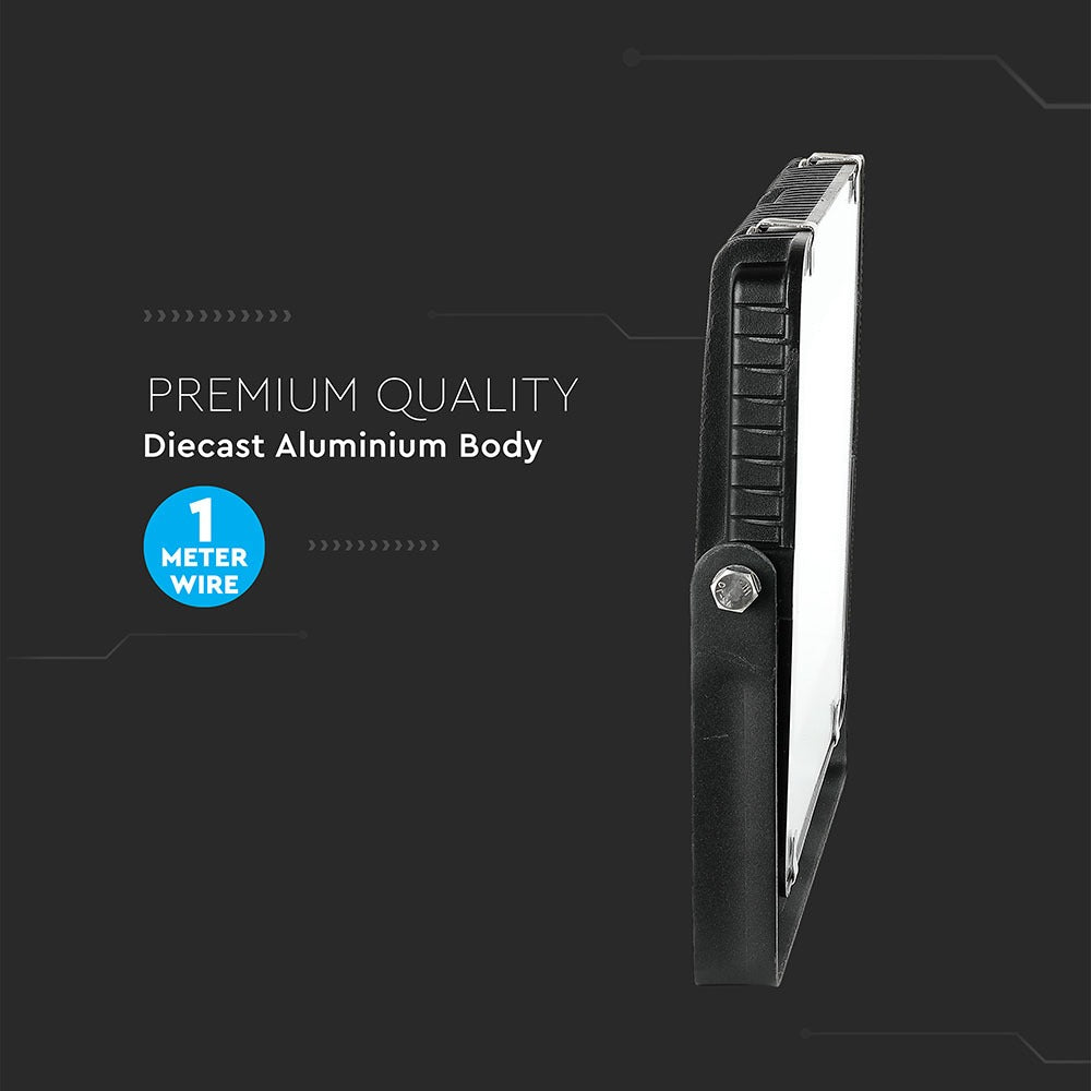 150W Naświetlacz LED SMD / Chip SAMSUNG / Barwa:6400K / Obudowa: Czarna / Wydajność: 120lm/w