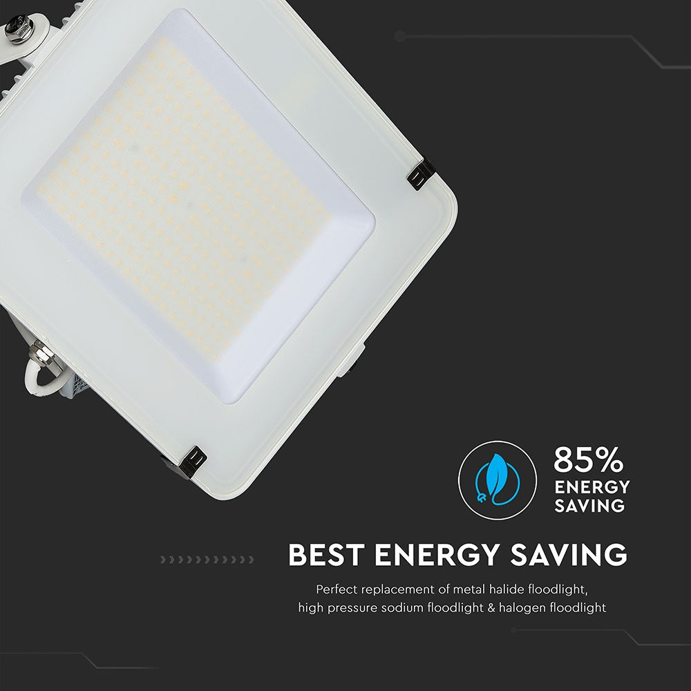 150W Naświetlacz LED SMD / Chip SAMSUNG / Barwa:4000K / Obudowa: Biała / Wydajność: 120lm/w