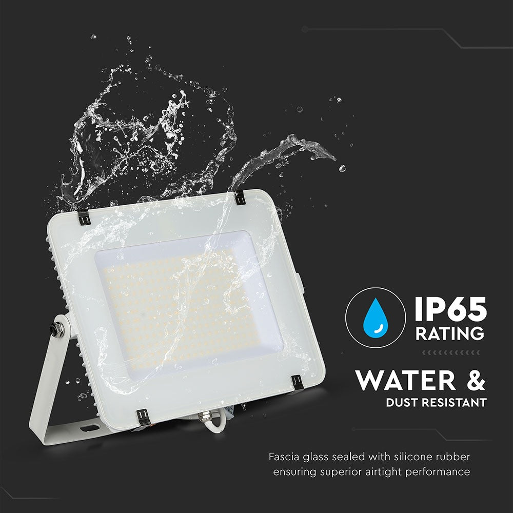 150W Naświetlacz LED SMD / Chip SAMSUNG / Barwa:6400K / Obudowa: Biała / Wydajność: 120lm/w
