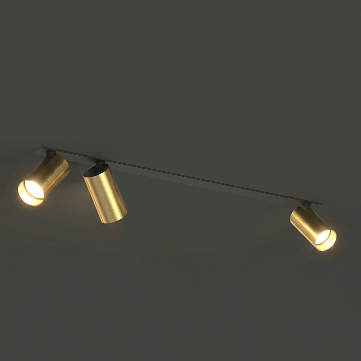 Nowodvorski Reflektorek / Spot MONO SURFACE 10W only LED 50/60Hz - Lity mosiądz - Miedziany III 7746 - lampa włączona