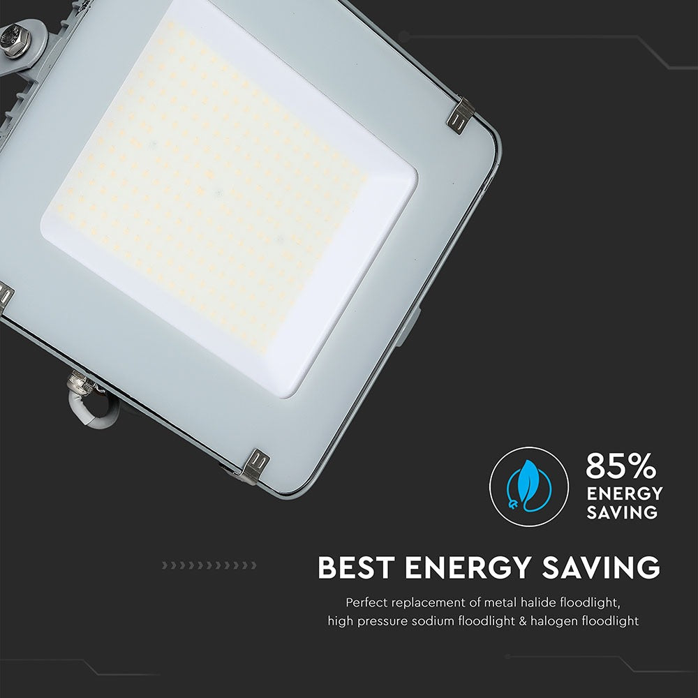 150W Naświetlacz LED SMD / Chip SAMSUNG / Barwa:4000K / Obudowa: Szara / Wydajność: 120lm/w